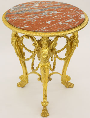 Empire Gilt Bronze Table