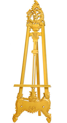 Goldene Staffelei 170cm
