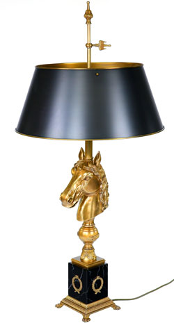 Bouillotte Tischlampe - Horse Lamp