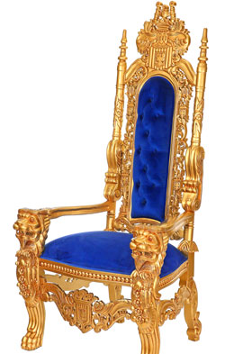 Kingchair royal-blau