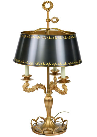 Grand Empire Style Bouillotte Lamp