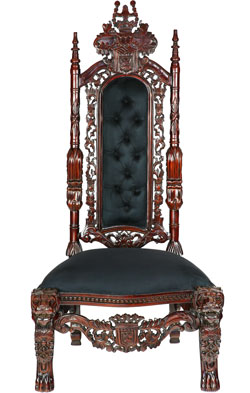 Mahagoni Lion-Kingchair Mahagoni Lion-Kingchair