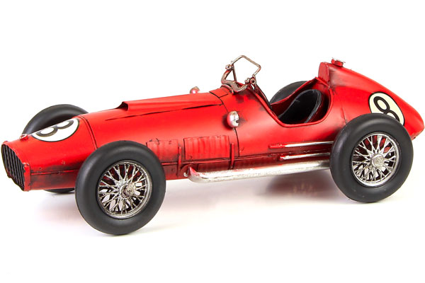 rot Rennwagen Antik-Vintage-Retro-Style Modellautos aus Blech 