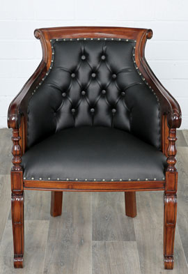 Library Chair Midnight-black
