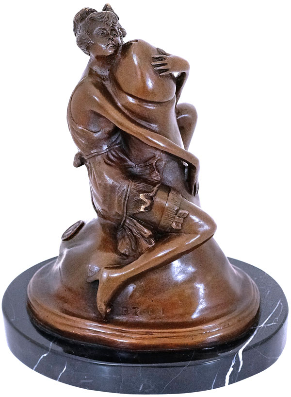 The Hugger - Bronzefrau mit Phallus - MOREKO GmbH